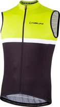 Nalini Heren Fietsshirt mouwloos - wielrenshirt Zwart Groen - SOLID TANK Black/Evolution green - XXL