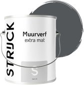 STRIJCK Muurverf Extramat - Houtskool - 065N-5 - 1 liter