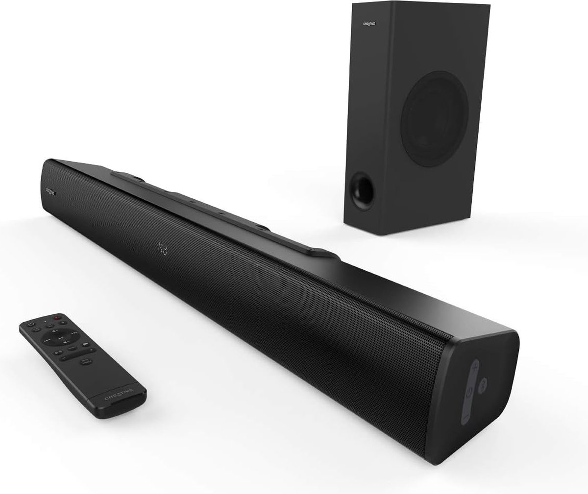 Creative Stage V2 - Soundbar voor TV en desktopmonitor - met subwoofer (zwart) - Creative