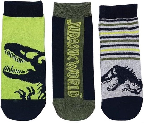 Jurassic World - 3 paar - sokken - maat 31-34