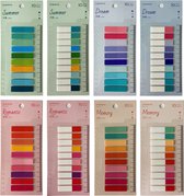 Index tabs - 1600 stuks - inclusief liniaal - 80 kleuren - sticky notes