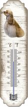 Thermomètre: Poils de chien debout allemands / race de chien / température intérieure et extérieure / -25 à + 45C