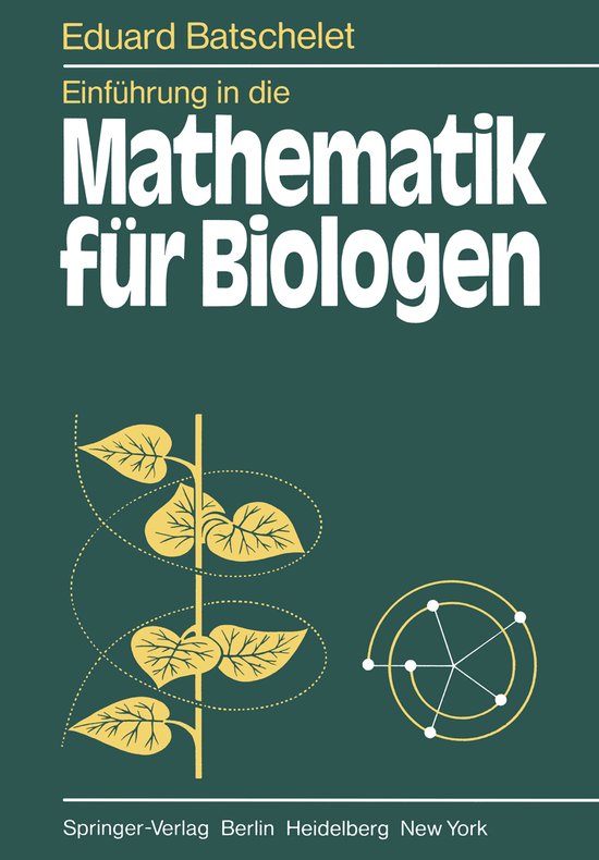 Einfuhrung in Die Mathematik Fur Biologen - cover