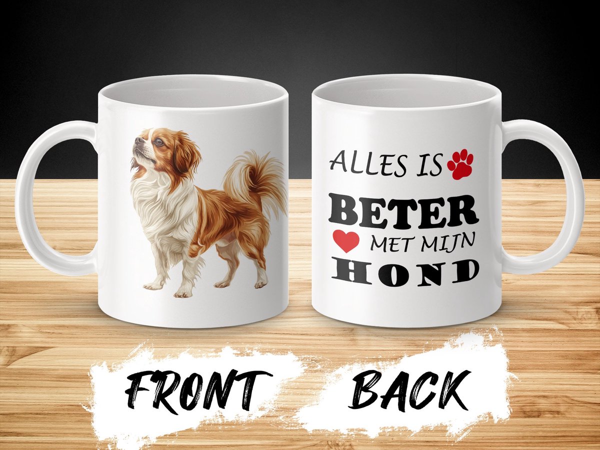 Mok Tibetan Spaniel Alles is beter met mijn hond - dog - doglover