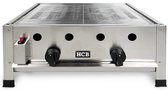 HCB® - Professionele Horeca Barbecue - propaan - 70 cm - RVS / INOX - 70x64.5x31 cm (BxDxH) - 15.8 kg