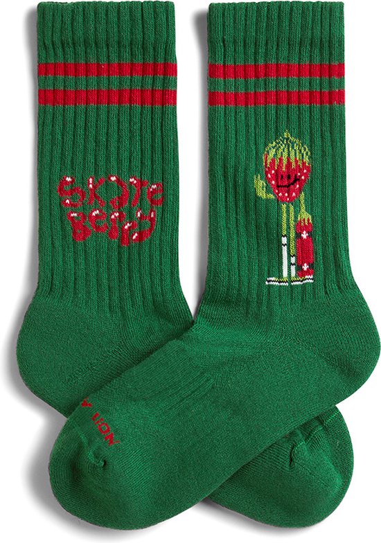 Jimmy Lion chaussettes pour enfants athlétique vert skateberry - 21-25
