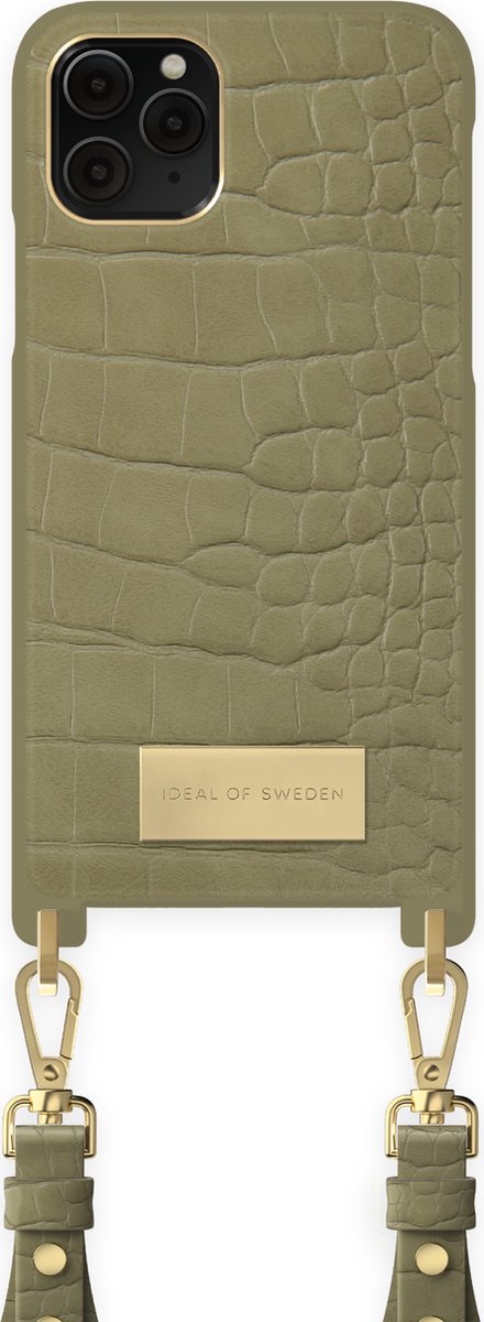 iDeal Of Sweden Atelier Necklace iPhone 11 Pro / XS / X Sage Croco