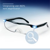 Mighty Sight Glasses Vergrootglas Bril met LED Verlichting Vergrotende Zoom Loep bril – Hobbybril – Leesbril
