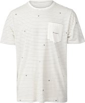 Brunotti Axle-Stripe Heren T-shirt - Wit - L