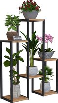 Pochon Home - Table à plantes 6 Plantes - Métal - Support à plantes - Meuble échelle - Support à plantes - Table à plantes pour usage intérieur - 67x34x34