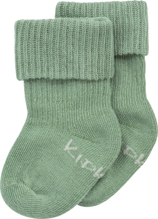 KipKep Blijf-Sokjes prematuur / newborn - Calming Green - 1 paar - baby sokjes die niet afzakken - Stay-on-Socks - groen