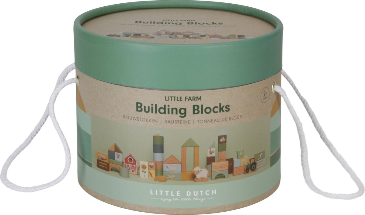Little Dutch - Bouwblokken in ton FSC - Little Farm — afbeelding 9