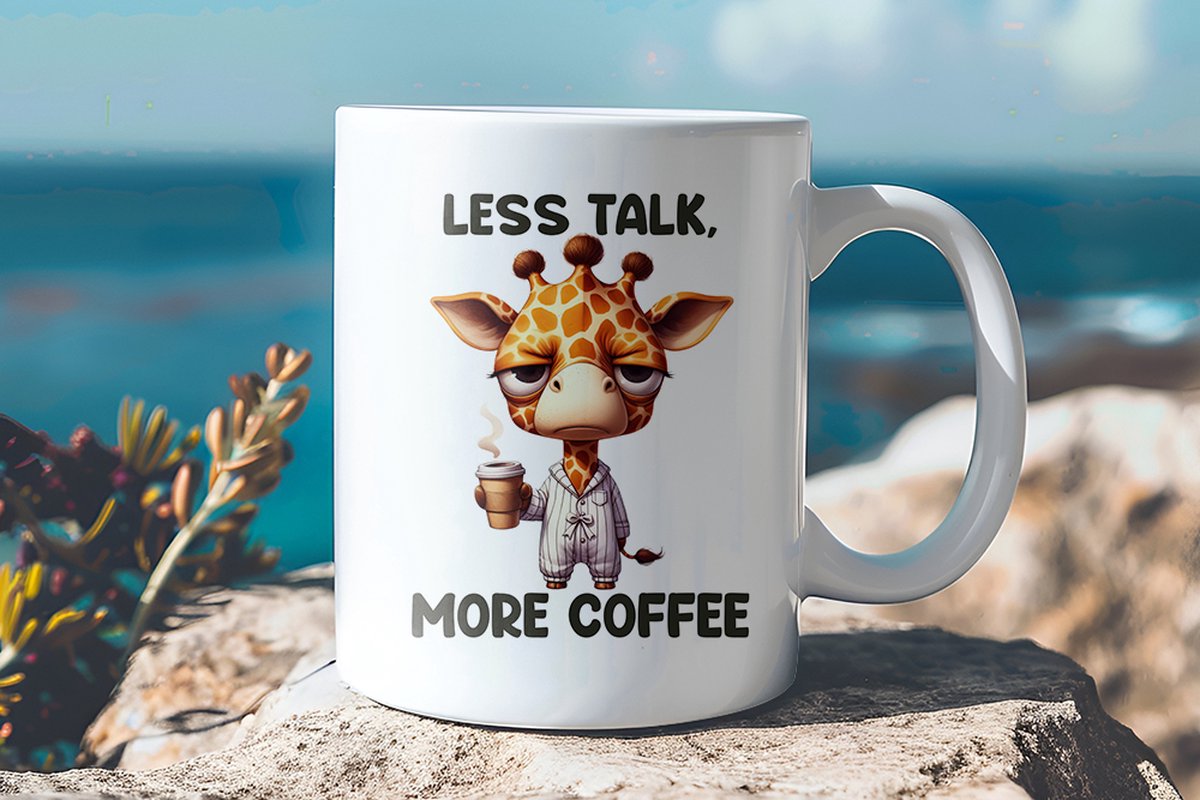 Mok – "Less Talk - More Coffee" – Voor de Koffiepuristen