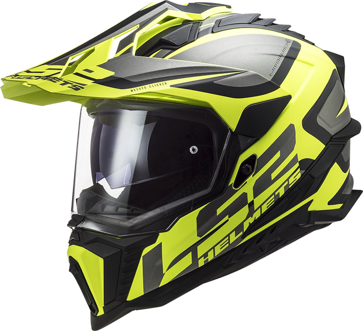 LS2 Helm Explorer Alter MX701 mat zwart / geel maat M
