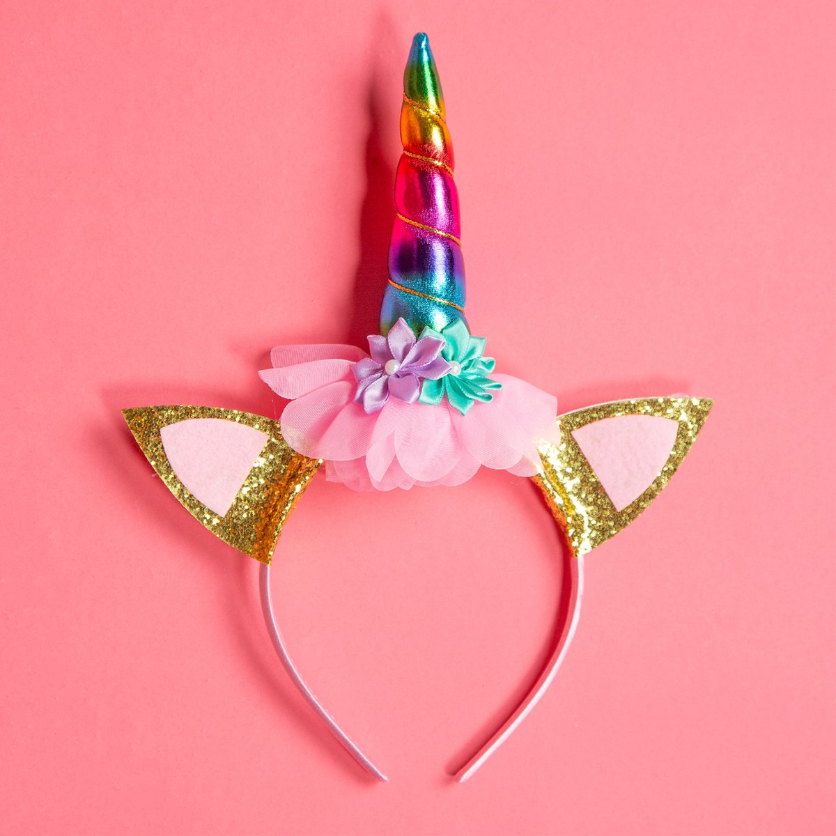 Fissaly 53 Stuks Regenboog Eenhoorn Verjaardag Decoratie Versiering – Taarttopper - Unicorn Topper Set – Kinderfeest – feest — afbeelding 6
