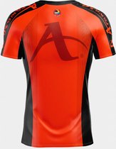 T-shirt Arawaza | coupe sèche | orange-noir (Taille: XL)