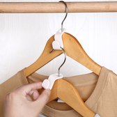 *** Kledinghangerhaken 12 stuks - Kleerhangerhaak - garderobe haak - ruimte besparen ® - Organiseer je kledingkast met Heble® -