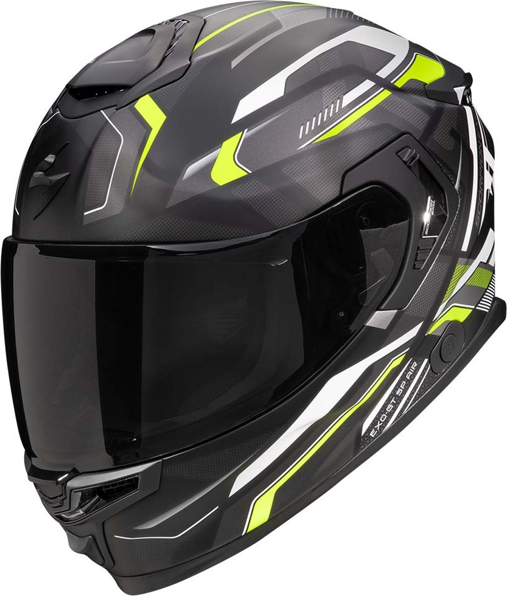 Scorpion EXO-GT SP AIR Augusta Matt Black Grey Green S - Maat S - Helm