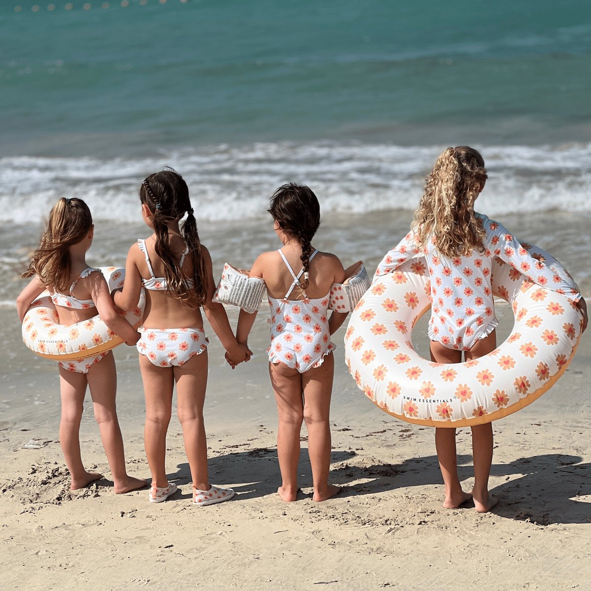 Swim Essentials UV Badpak Meisjes Met Lange Mouwen - Meerkleurig - Floral Love — afbeelding 12