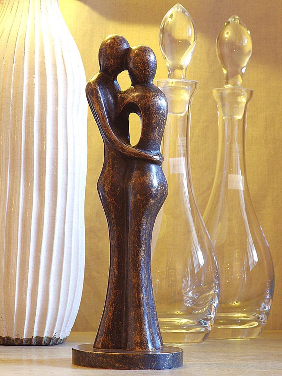Beeld Brons Groot Abstract Liefdespaar | Bronzen Beelden | Moderne Bronzen Beelden