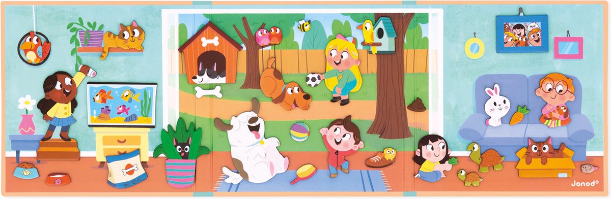 Janod - Magneti Stories - Huisdieren – Educatieve magneetset — afbeelding 9