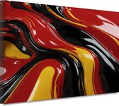 Abstract expressionisme wanddecoratie - Moderne kunst wanddecoratie - Canvas schilderijen Woonkamer - Landelijke schilderijen - Schilderijen canvas - Muurdecoratie slaapkamer 70x50 cm