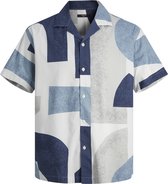 Jack & Jones Overhemd - Regular Fit - Blauw - 4XL Grote Maten