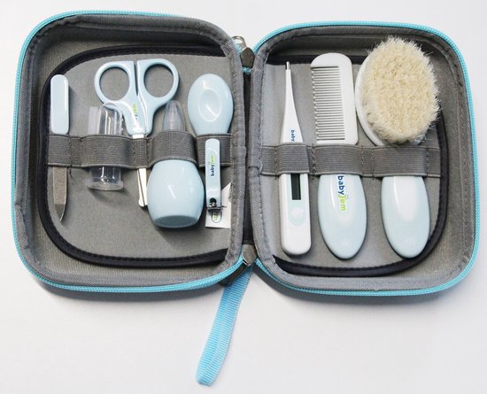 Baby Verzorgingsset - Thermometer - Kam - Manicureset - Nagelknipper - Tandenborstel - Blauw van Merkloos — afbeelding 2
