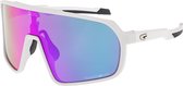 OKEANOS Matt Wit Polarized Sportbril met UV400 Bescherming en Flexibel TR90 Frame - Unisex & Universeel - Sportbril - Zonnebril voor Heren en Dames - Fietsaccessoires - Paars