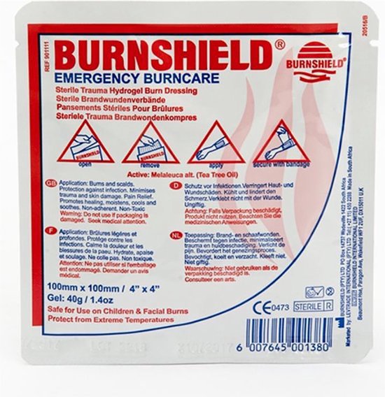 Burnshield brandwondenkompres - Burnshield