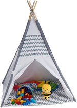 QProductz Tipi Tent Kinderen - Tipi Tent Hoogwaardige Kwaliteit - Tipi Speeltent voor Kinderen - Speeltent voor Kinderen - Gemakkelijk voor Onderweg