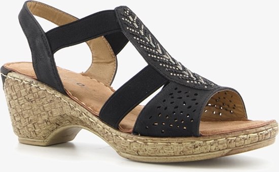 Blue Box dames sandalen met hak zwart Maat 38 bol