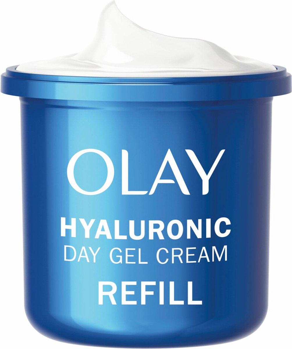 Olay Navulling Dagcrème Hyaluronic Parfumvrij - 4 x 50 ml - Voordeelverpakking