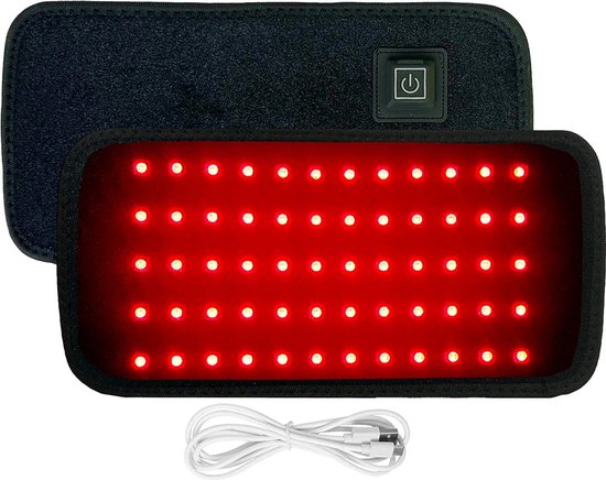 Klikklak Rood lichttherapie - Infraroodtherapie - Pijnverlichting - 660nm 850nm - infrarood - Fysiotherapie - Taille, Rug, buik, Knieën, Polsen - Zwart - Klikklak