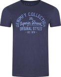 Donkerblauw T-shirt voor heren met opdruk "DENIMFY COLLECTION The Superior Brand ORIGINAL STYLES - EST. 1978-"