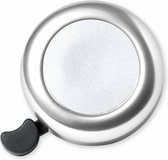 Fietsbel Ring - metallic zilver - Dia 5.5 cm - Aluminium - verstelbaar - Fiets accessoires - kinderen/volwassenen