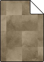 Proefstaal ESTAhome behang dierenhuid donker beige - 139182 - 26,5 x 21 cm