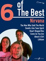 Boek '6 of The Best Nirvana' met de bandleden Kurt Cobain, Krist Novoselic en Dave Grohl.