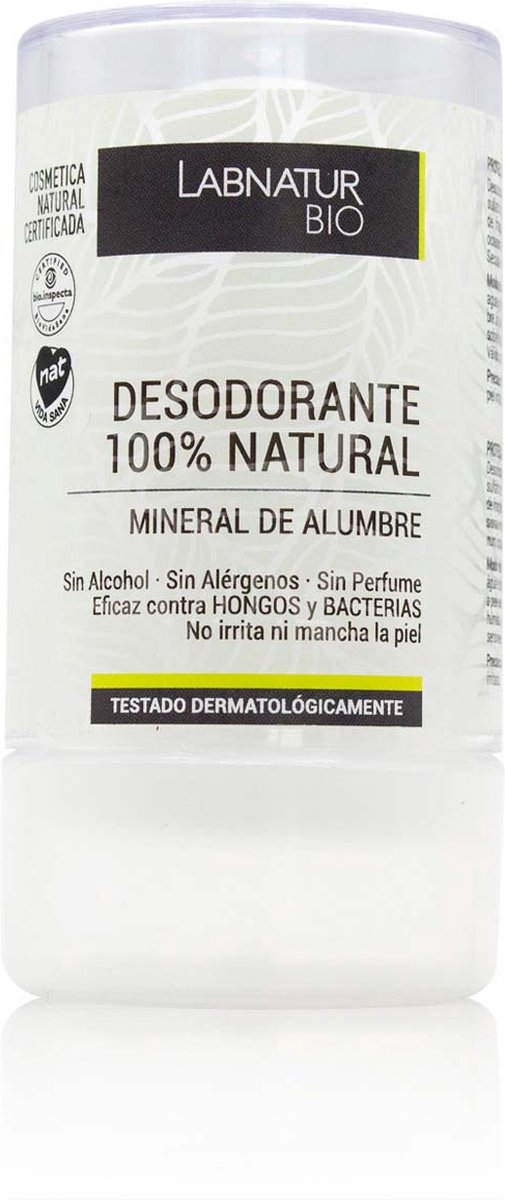 Goedkoopste Labnatur BIO Deodorant Stick Aluin & Fungicide - 100 Natuurlijk - Ontgeurend & Hydraterend - 75ml