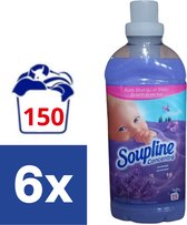 Soupline Wasverzachter Lavendel - 6 x 630 ml (150 wasbeurten)