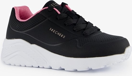 Skechers Uno Lite meisjes sneakers zwart - Maat 32 - Extra comfort - Memory Foam