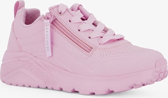 Skechers meisjes sneakers roze met rits - Maat 28 - Extra comfort - Memory Foam