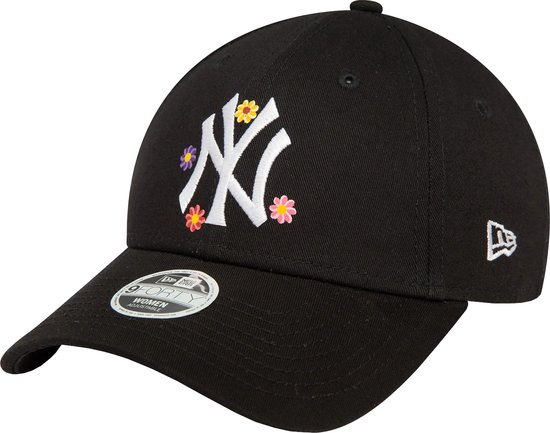 New Era 9FORTY New York Yankees Floral All Over Print Cap 60435014, Vrouwen, Zwart, Pet, maat: OSFM