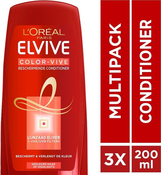 L’Oréal Paris Elvive Color Vive Gekleurd Haar 3 x 200 ml