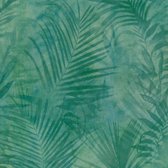 Papier peint nature Profhome 374112-GU papier peint intissé légèrement texturé dans le style de la jungle vert bleu jaune mat 5,33 m2