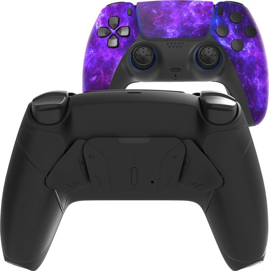 CS eSports MASTER Controller geschikt voor PlayStation 5 (PS5) + PC - Accessoires geschikt voor SCUF Gaming - eSports MOD met 4 Instelbare Achtertoetsen + Paddles & Muisklik Triggers & Verwisselbare Thumbsticks - Dark Galaxy