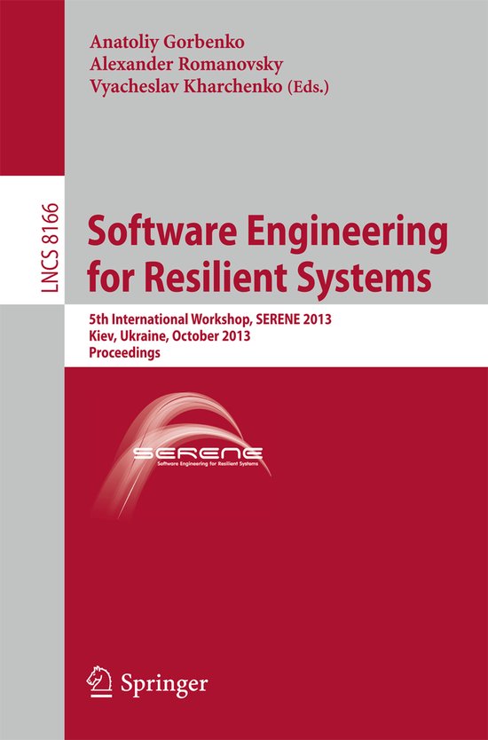 Software Engineering for Resilient Systems - cover