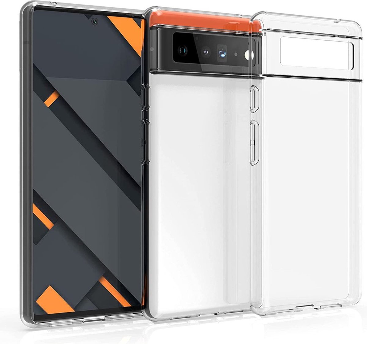 TPU Back Cover Hoesje voor de Google Pixel 6 Transparant