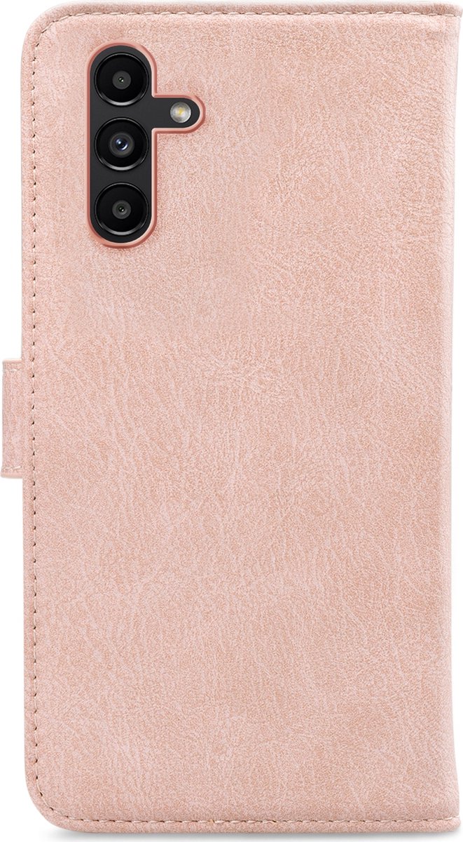 My Style Telefoonhoesje geschikt voor Samsung Galaxy A04s Hoesje | My Style Flex Wallet Bookcase Portemonnee | Pasjeshouder voor 3 Pasjes | Telefoonhoesje voor Pinpas / OV Kaart / Rijbewijs - Roze