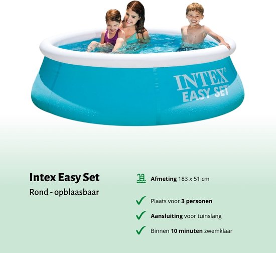 Intex opblaasbaar zwembad Family Pool - Gobbo